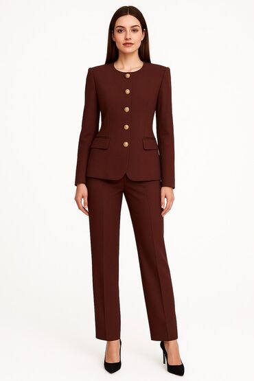 шелковая двойка: Брючный костюм, Прямые, Пиджак, Китай, Осень-весна at lalafo.kg шелковая двойка: Брючный костюм, Прямые, Пиджак, Китай, Осень-весна