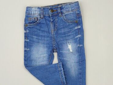 low boot cut jeans: Spodnie jeansowe, So cute, 9-12 m, stan - Bardzo dobry