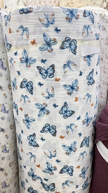 bed sheets: Муслиновая ткань (двухслойный/креп-газ) в рулонах - Состав: 100% — 6