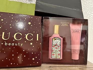 Gözəllik və sağlamlıq: Hədiyyəlik kosmetika və ətir setləri - Gucci Flora hədiyyə dəsti: 1 — 3