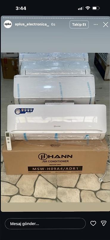 ventilator tap az: HANN kondisioner – MSW-H09A4/ADR1 (Indoor Unit) - Divar tipli split — 1