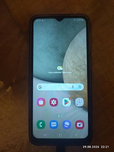 televizor 46 inch: Samsung Galaxy A12, 128 GB, rəng - Göy, İki sim kartlı, Barmaq izi — 1