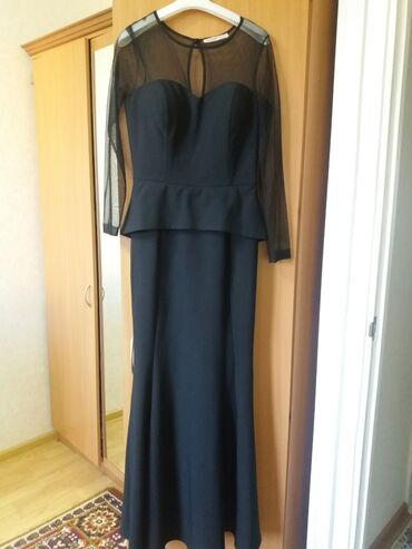 Вечерние платья: Вечернее платье, Коктейльное, Длинная модель, С рукавами, XL — 7