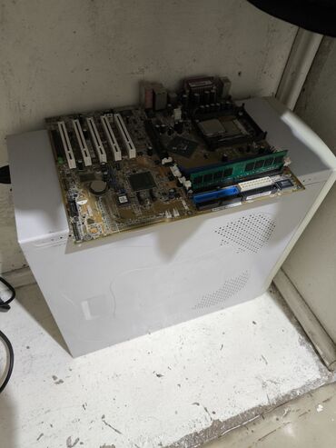 Материнские платы: Материнская плата, Б/у, LGA775, Micro-ATX, Для ПК