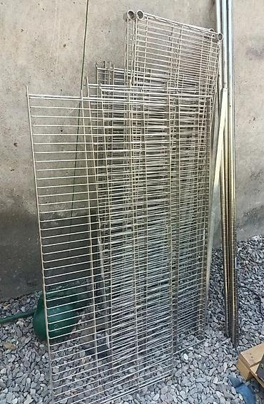 ətir dukanı: Metal tel rəflər və boru dayaqlar dəsti - Material — 1