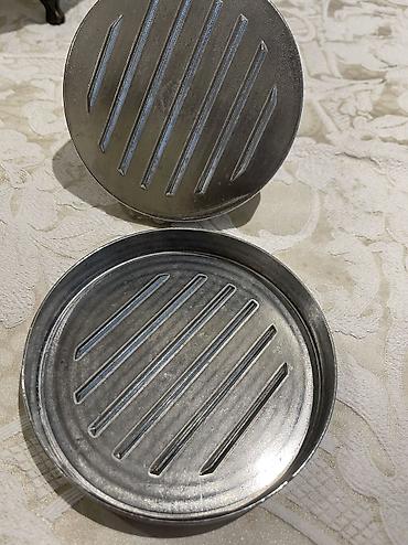 ev aksesuarları: Metallaradan hazırlanmış burger köftəsi presi - Material: möhkəm — 2