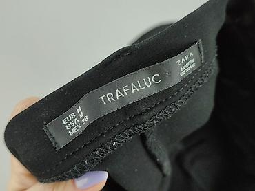 czarne nitki w mango: Zara, Spodnie materiałowe damskie, rozmiar M — 4