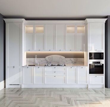 Sifarişlə mətbəx mebeli: Sifarişlə mətbəx dəsti, Özü çəkən petlələr, MDF, Kredit yoxdur — 3