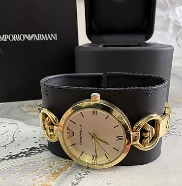 qolbaqlar instagram: İşlənmiş, Qol saatı, Emporio Armani, rəng - Qızılı — 5