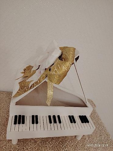 xonçalar: Xonca piano satilir icine sokolad ve cicek qoyub hediyye etmek olar — 8