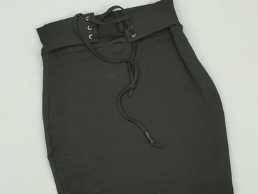 czarne spódnice ołówkowe z rozcięciem: Skirt, Shein, XS (EU 34), condition - Very good