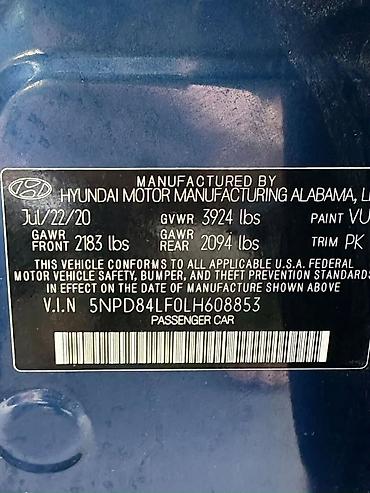 Hyundai: Hyundai Elantra: 2 l | 2020 il Sedan — 12
