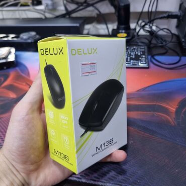 Материнские платы: Мышка usb Delux, 1000dpi, в коробке Новая, 10шт Цена указана за 1шт В