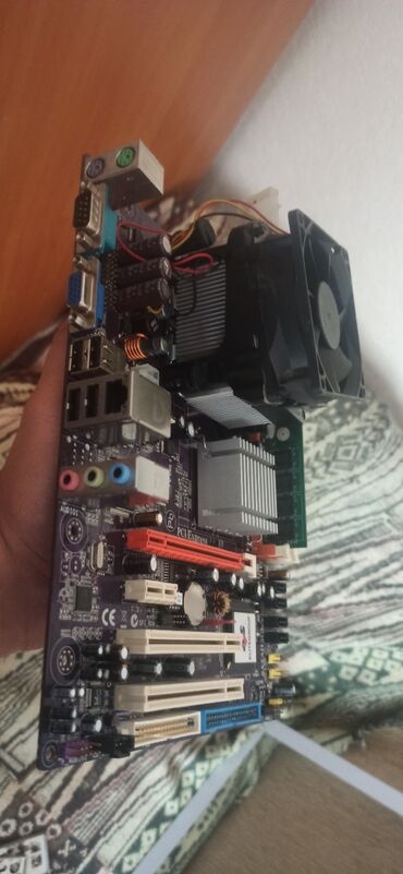 Материнские платы: Материнская плата, Б/у, Intel, LGA775, Mini-ATX, Для ПК