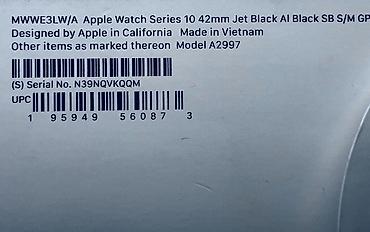 air 2018: АКБ 100% Apple Watch Series 10, модель Характеристики из упаковки: - — 2