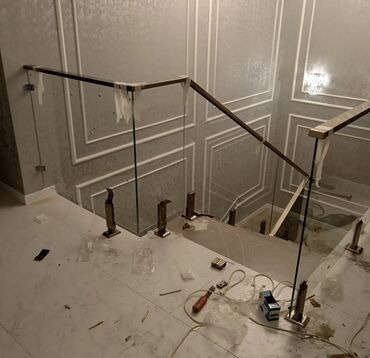 Pilləkən məhəccərləri: Yeni Pilləkən məhəccəri, Paslanmaz polad, Pulsuz çatdırılma — 18