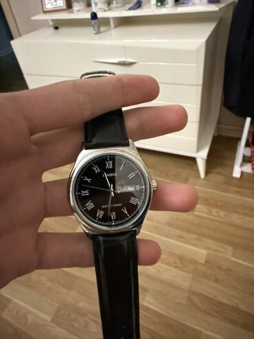 klassik kişi cemperləri: Qol saatı, Casio, rəng - Qara