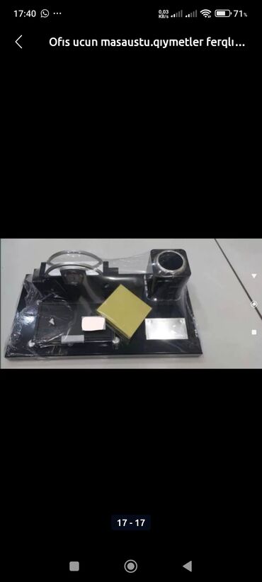 Masaüstü dəstlər: Ofis və iş otaqları üçün masaüstü dəst.tek və komplekt şəkildə — 2