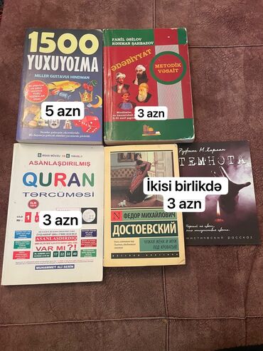 Bədii ədəbiyyat: Satılır
Barter də mümkündür