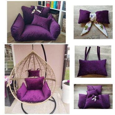 baštenski jastuci za sedenje: Jastuk za ljuljašku "jaje"-mebl. Cena zavisi od dimenzije i materijala