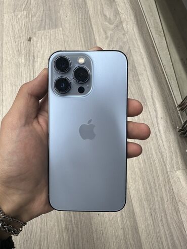 Техника жана электроника: IPhone 13 Pro, Колдонулган, 1 ТБ, Blue Titanium, Коргоочу айнек, Каптама, 84 %