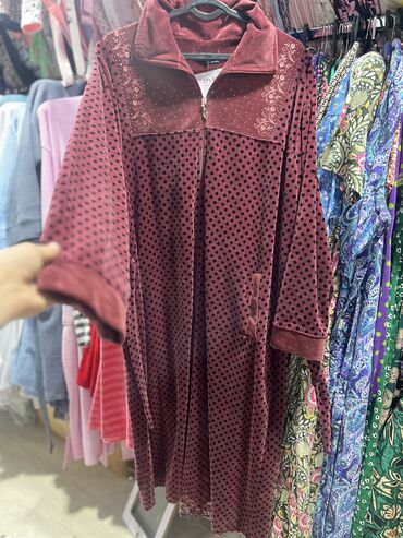 Халаты: Халат, Велюр, Турция, Все размеры — 16