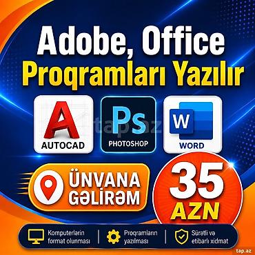 Noutbuk və kompüter təmiri: Windows 10/11 əməliyyat sisteminin və Adobe, Office proqramlarının — 1