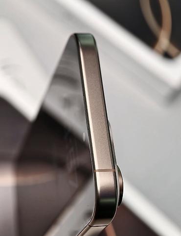 apple mini: IPhone 16 Pro Max, Desert Titanium, Barmaq izi, Simsiz şarj, Face ID — 8