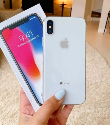 rəsmi 14 c: İphone X 256gb yaddash, pil 85, radinoy ekrandır, heç bir problemi