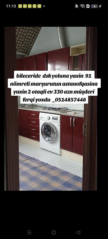 binegedi: 60 kv. m, 2 otaqlı, Kombi, Qaz, İşıq — 1