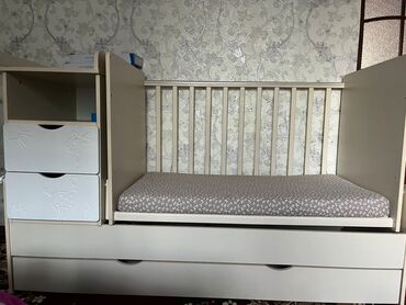 детский комплекс кровать: Кровать-трансформер, Б/у