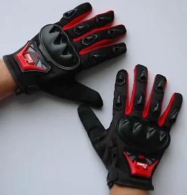 Oprema za bicikliste: Moto zaštitne rukavice – crno/crvene - Ojačani štitnici za članke od — 5