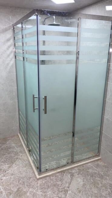 Duş kabinaları, arakəsmələr: Yeni Üstü açıq kabina, Künc üçün, Pulsuz çatdırılma — 26