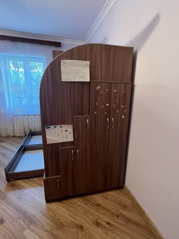 İkimərtəbəli uşaq çarpayıları: Oğlan və qız üçün, İşlənmiş, Çarpayı, Matras ilə, Siyirməli, Laminat — 5