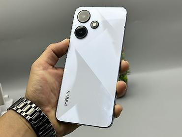 redmi note 14s: Infinix HOT 30i, Б/у, 128 ГБ, цвет - Белый, 2 SIM — 1