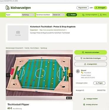 Društvene igre: Drvena stona igra Flip Kick – fudbalski fliper - Kompaktno drveno — 11