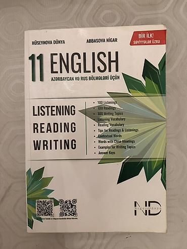 Testlər: 2025-ci ilin İngilis dili üzrə kitab satılır. Həm az həm rus bölmələrə — 1