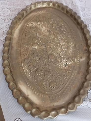 limon duzu: Oyma naxışlı mis/zınqıraq ərintisindən oval sini (tray) - Forma: oval — 3