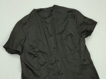 czarne bluzki krótki rękaw obcisła: Shirt, M (EU 38), condition - Very good