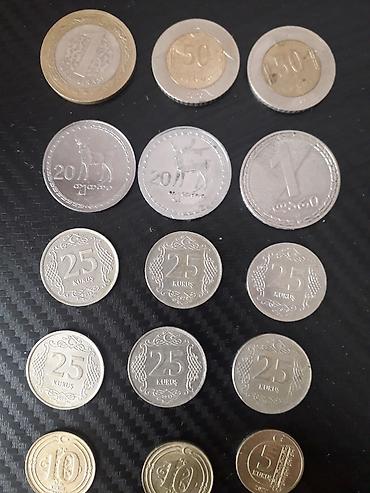 Kolleksiya üçün fərqli ölkələrdən xırda pullar dəsti 15 eded 3 azn