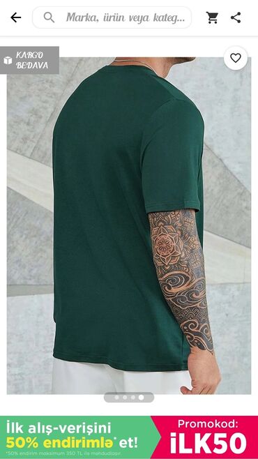 toy geyimleri 2022: Рубашка M (EU 38), цвет - Зеленый