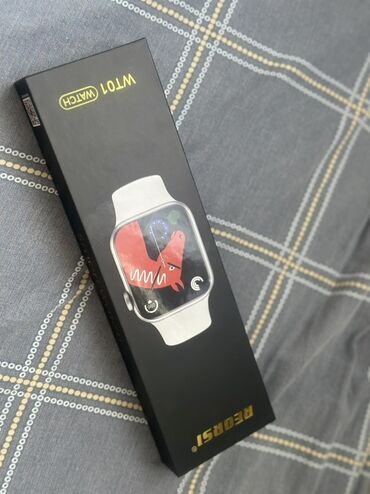 реплика часов: Умные часы Reorsi WT01 реплика Apple Watch 9 с черным ремешком