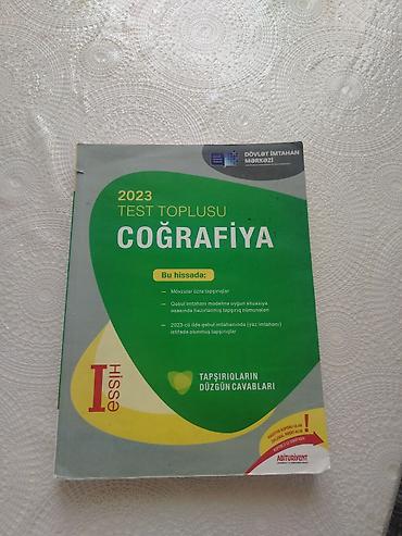 Məhsul: “Coğrafiya – 2023 Test Toplusu”, I hissə Nəşr: Dövlət İmtahan