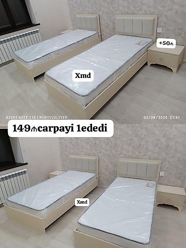 pulsuz uce: Yeni, Təknəfərlik çarpayı, Matras ilə, Siyirməsiz — 1
