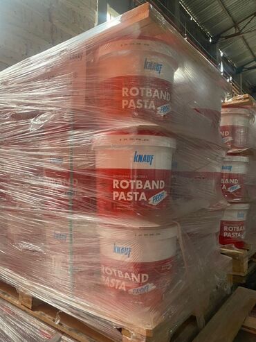штукатурная смесь: Штукатурка Knauf Rotband Pasta в ведрах, упакованная на поддоне