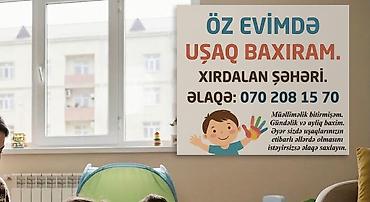 Xırdalan şəhərində ev şəraitində uşaq baxımı xidməti. - Pedaqoji