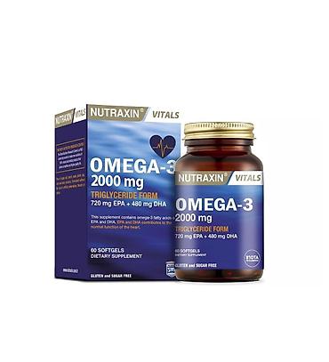 Nutraxin Vitals Omega-3 2000 mg | Balıq yağı – qida əlavəsi - Əldə - lalafo.az -da Nutraxin Vitals Omega-3 2000 mg | Balıq yağı – qida əlavəsi - Əldə -