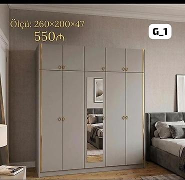 G_1 model geyim dolabı - Ölçü: 260 × 200 × 47 sm - Qiymət: 550 ₼