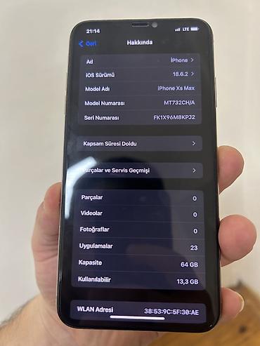 iphone 9 pro: IPhone Xs Max, 64 GB, Qızılı — 2