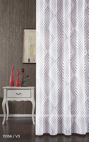 Тюли: Воздушная тюль с вышивкой «перья» - Полупрозрачная тюль в — 11